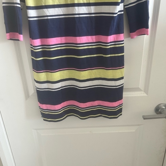 Lilly Pulitzer Marlowe Dress Blue Pink Sun Stripe Size M - Picture 4 of 11